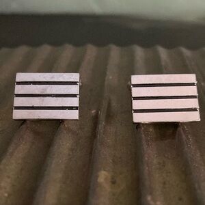 Vintage Swank silver tone cuff links